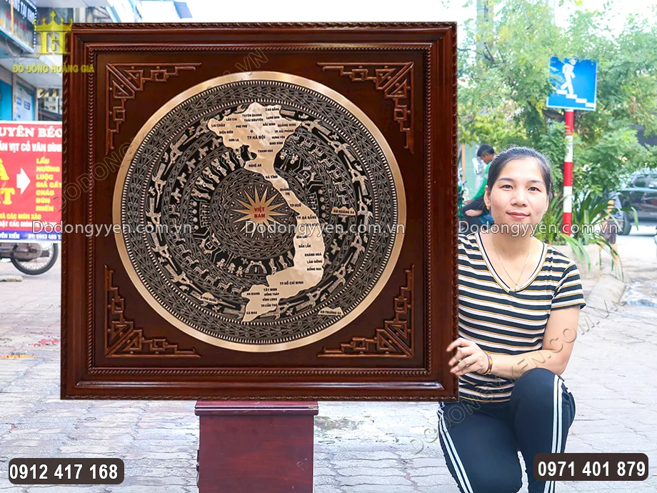 Tranh mặt trống c&oacute; k&iacute;ch thước lớn, th&iacute;ch hợp kh&ocirc;ng gian rộng r&atilde;i